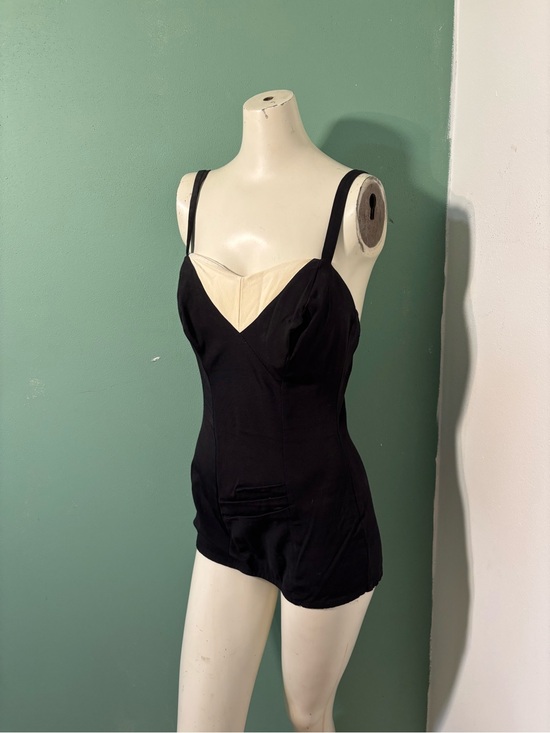 Catalina Other - Vintage 1950’s Black and Cream Catalina Swimsuit